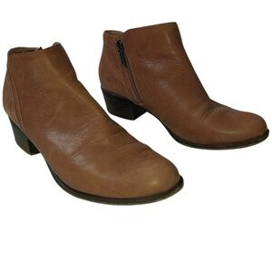 Lucky Brand Womens Size 7.5 Barstyn Bootie Short Ankle Boots Brown